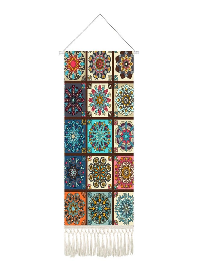 capasin Mandala Boho Macrame Wall Hanging Tapestry For Bedroom Tapestries Vertical Art Fabric Decor Door Living Room Bohemian (Style B, 17.5 * 43) - Image 1